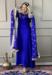 Picture of Georgette Medium Blue Readymade Salwar Kameez