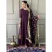 Picture of Statuesque Georgette Brown Readymade Salwar Kameez