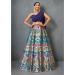 Picture of Georgette & Silk Dark Slate Grey Lehenga Choli