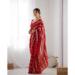 Picture of Amazing Georgette Dark Red Saree