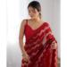 Picture of Amazing Georgette Dark Red Saree