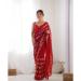 Picture of Amazing Georgette Dark Red Saree