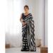 Picture of Good Looking Georgette Black Saree