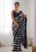 Picture of Marvelous Georgette Navy Blue Saree