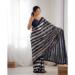 Picture of Marvelous Georgette Navy Blue Saree