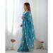 Picture of Ideal Net Midnight Blue Saree