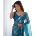 Picture of Ideal Net Midnight Blue Saree