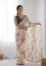 Picture of Wonderful Georgette Off White Saree