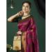 Picture of Good Looking Silk Medium Violet Red Saree