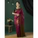 Picture of Good Looking Silk Medium Violet Red Saree