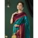 Picture of Pleasing Silk Teal Saree