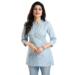 Picture of Alluring Rayon Light Steel Blue Kurtis & Tunic