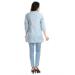 Picture of Alluring Rayon Light Steel Blue Kurtis & Tunic