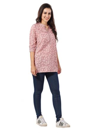 Picture of Ideal Rayon Rosy Brown Kurtis & Tunic