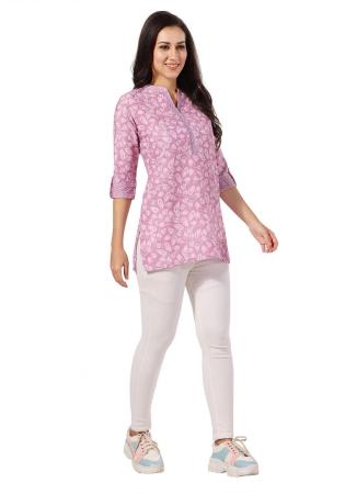 Picture of Gorgeous Rayon Rosy Brown Kurtis & Tunic