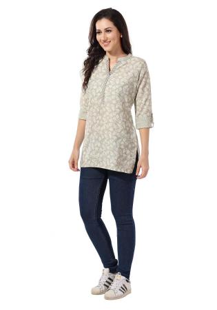 Picture of Radiant Rayon Silver Kurtis & Tunic