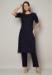 Picture of Appealing Rayon Midnight Blue Kurtis & Tunic