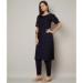 Picture of Appealing Rayon Midnight Blue Kurtis & Tunic