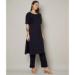 Picture of Appealing Rayon Midnight Blue Kurtis & Tunic