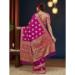 Picture of Beauteous Georgette Medium Violet Red Saree