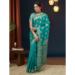 Picture of Charming Georgette Teal Saree