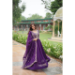 Picture of Graceful Georgette Purple Readymade Gown