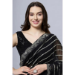 Picture of Ravishing Georgette Black Saree