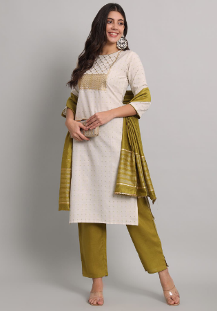 Picture of Resplendent Silk Silver Readymade Salwar Kameez