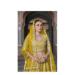 Picture of Well Formed Net Dark Golden Rod Lehenga Choli