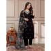 Picture of Fascinating Chiffon Black Readymade Salwar Kameez