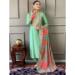 Picture of Chiffon Dark Sea Green Readymade Salwar Kameez