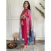 Picture of Graceful Cotton Crimson Readymade Salwar Kameez