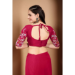 Picture of Wonderful Silk Dark Red Saree