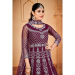 Picture of Georgette & Net Saddle Brown Anarkali Salwar Kameez