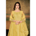 Picture of Georgette & Net Khaki Anarkali Salwar Kameez