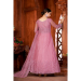 Picture of Georgette & Net Pale Violet Red Anarkali Salwar Kameez