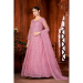 Picture of Georgette & Net Pale Violet Red Anarkali Salwar Kameez