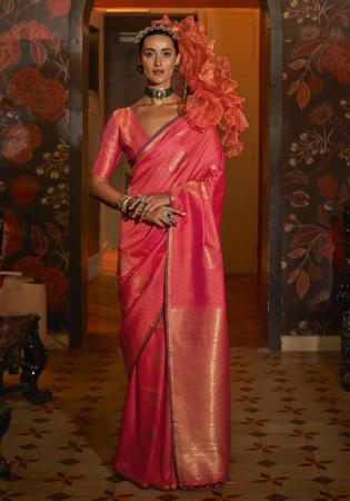 Picture of Good Looking Silk Crimson Saree