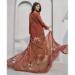 Picture of Splendid Crepe Brown Straight Cut Salwar Kameez