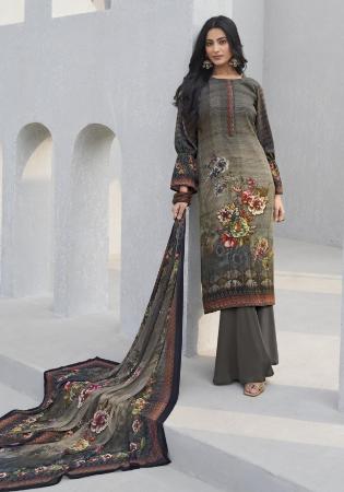 Picture of Radiant Crepe Rosy Brown Straight Cut Salwar Kameez