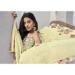 Picture of Crepe Pale Golden Rod Straight Cut Salwar Kameez