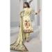 Picture of Crepe Pale Golden Rod Straight Cut Salwar Kameez