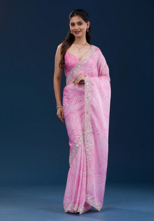 Picture of Taking Georgette Pink Saree