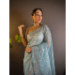 Picture of Beauteous Net & Silk Light Slate Grey Saree