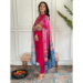 Picture of Rayon & Silk Crimson Readymade Salwar Kameez