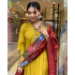 Picture of Rayon & Silk Golden Rod Readymade Salwar Kameez