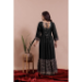 Picture of Magnificent Rayon & Cotton Black Readymade Gown