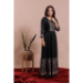 Picture of Magnificent Rayon & Cotton Black Readymade Gown