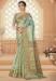 Picture of Well Formed Silk Dark Sea Green Saree