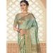 Picture of Well Formed Silk Dark Sea Green Saree